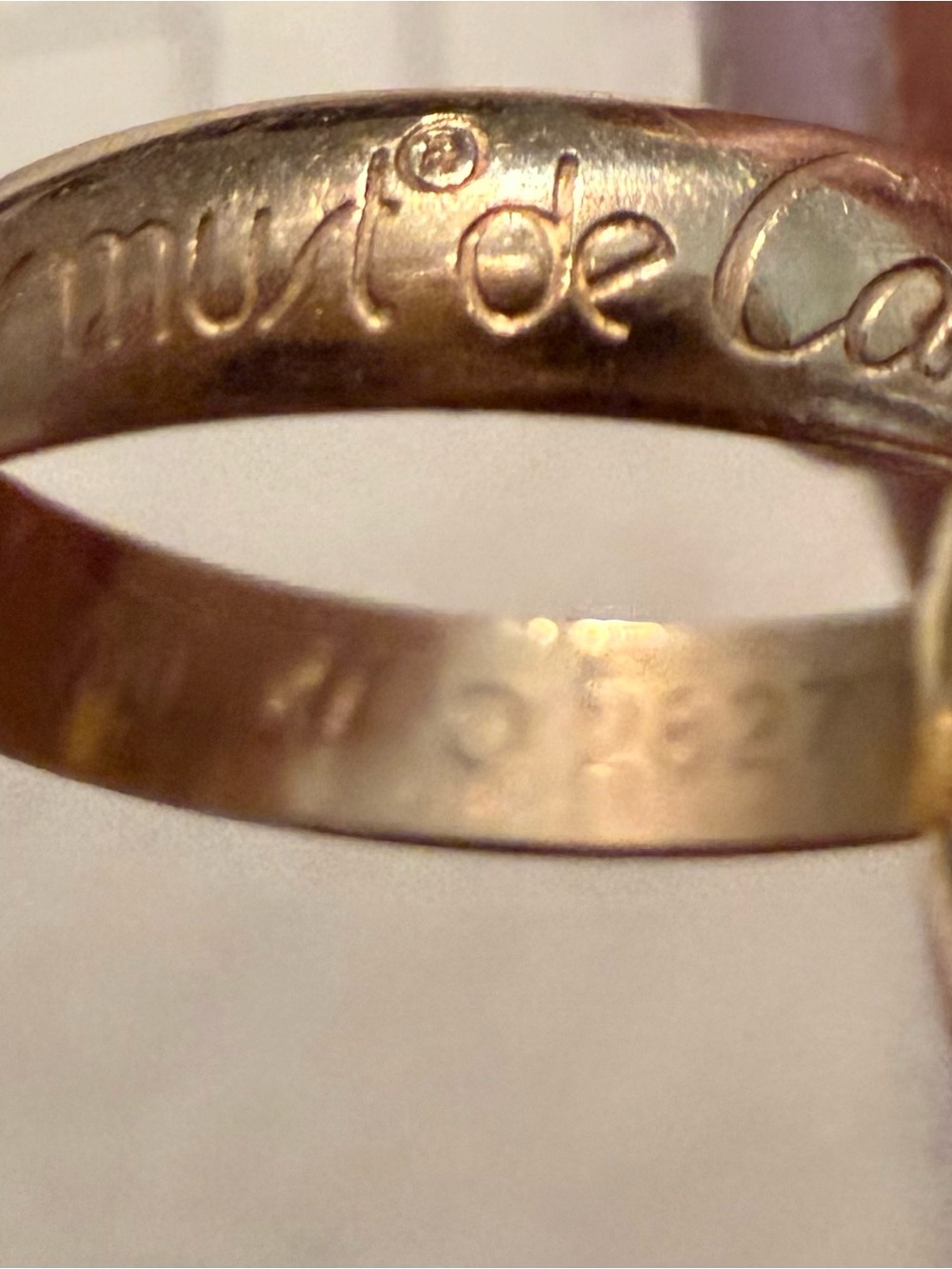 Cartier vintage Le Must de Cartier trinity ring. Size 4. - Picture 7 of 13
